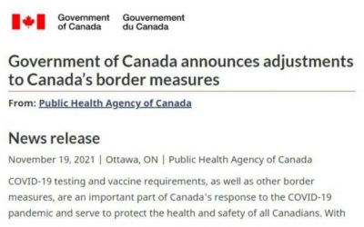加拿大公布最新边境政策：出境三日游无需核酸检测，承认所有世卫批准的疫苗
